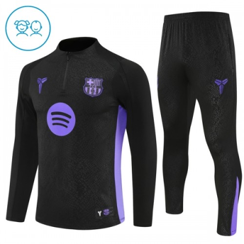 FC Barcelona Quarter Zip Training Huppari 2025-26 Musta - Lasten FC Barcelona Quarter Zip Training Huppari 2025-26 Musta - Lasten